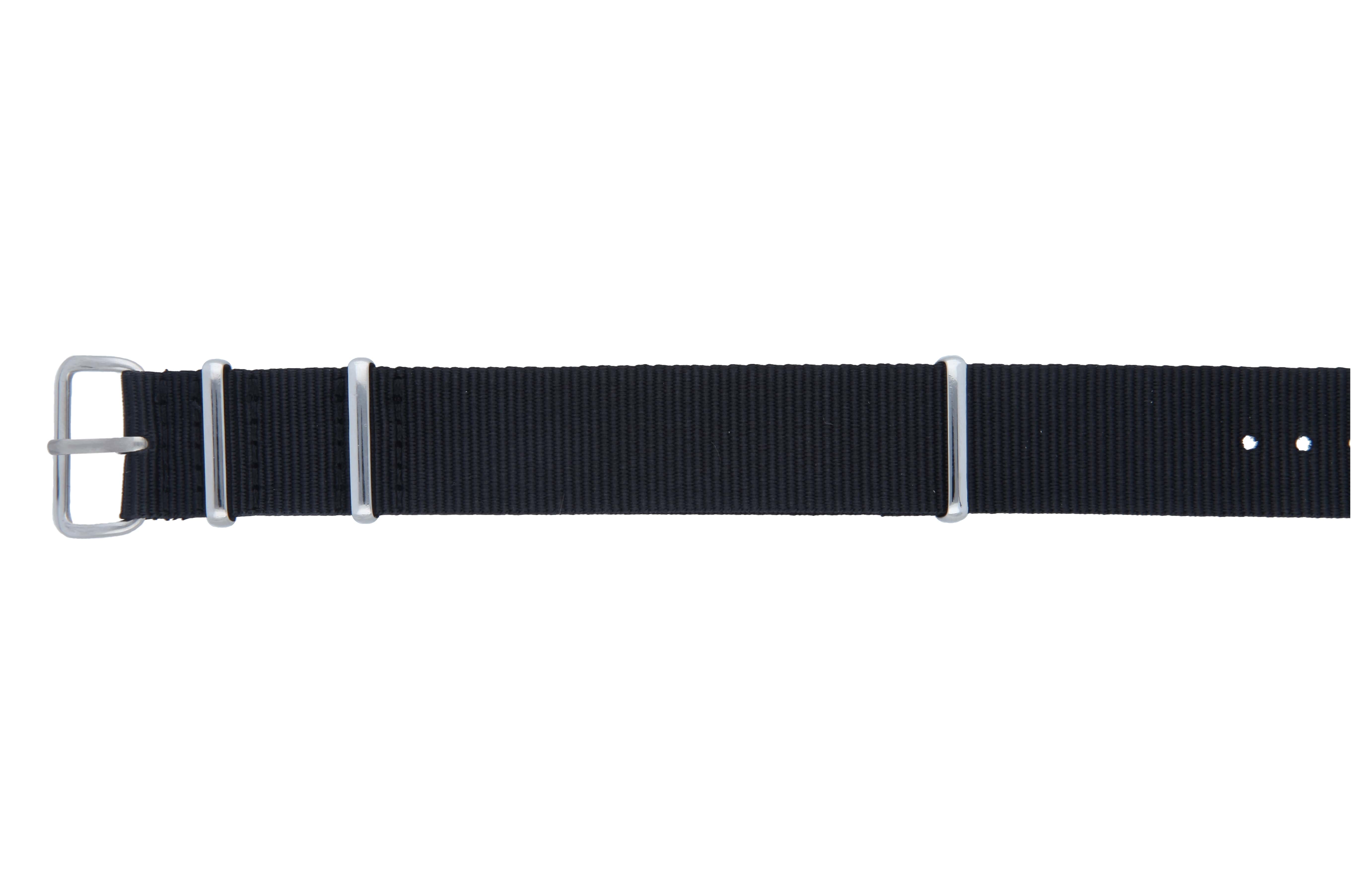 Unfastened MedicAlert endurance medical ID bracelet strap in black